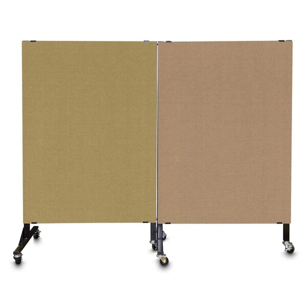 Enclosed Corkboard, 1 Door, 72"x48", 4" Fra
